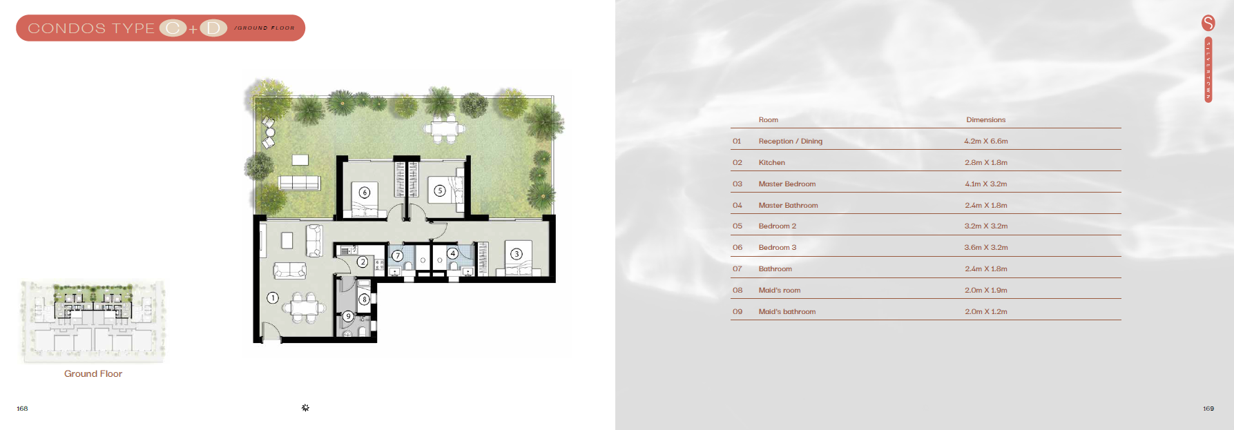 Floor plan for duplex at Silversands