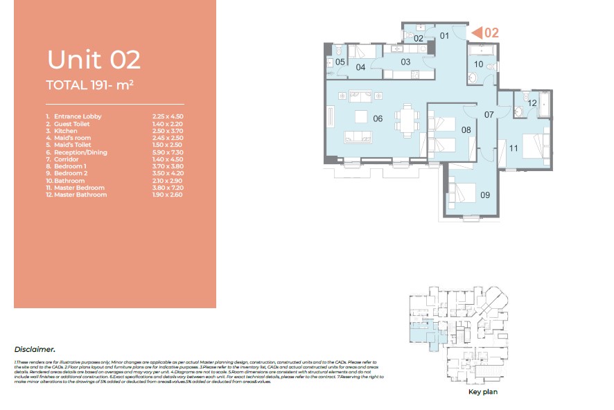 Floor plan for apartment at Il Latini City Edge