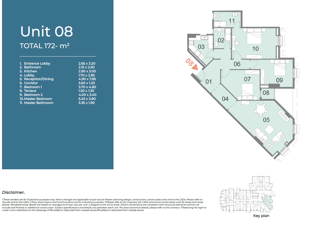 Floor plan for apartment at Il Latini City Edge