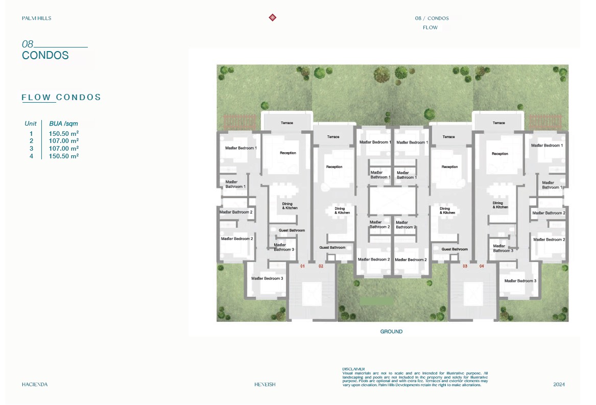 Floor plan for chalet at Hacienda Heneish