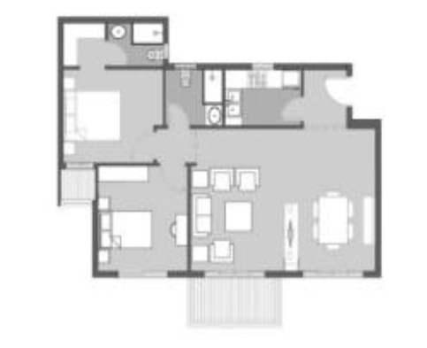 Floor plan for apartment at Dejoya Residence