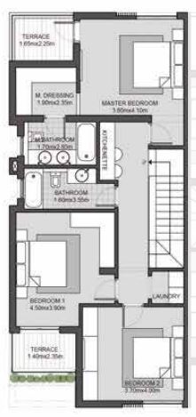 Floor plan for villa at SODIC East