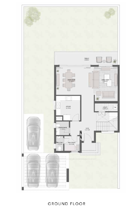 Floor plan for villa at Soul