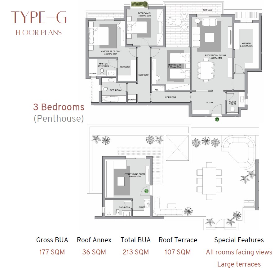 Floor plan for apartment at The Estates Residence