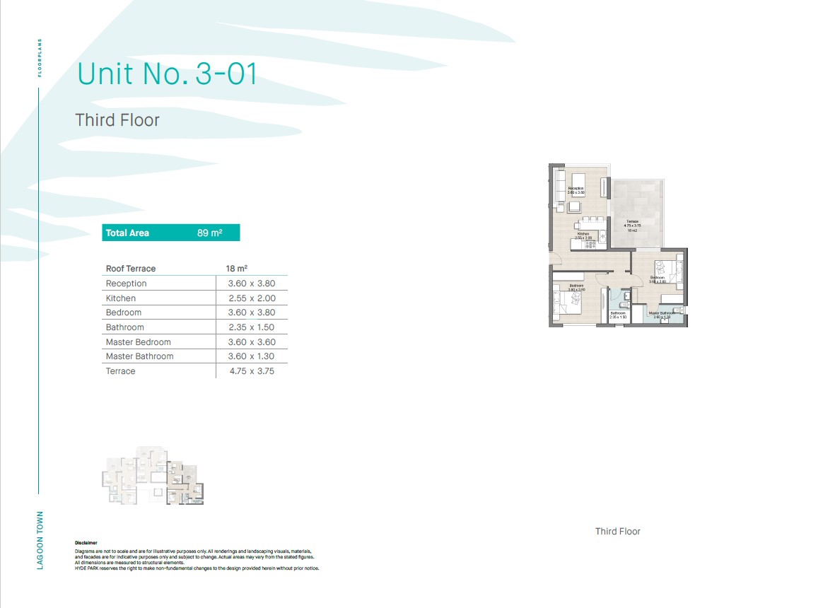 Floor plan for chalet at Hyde Park North - Seashore