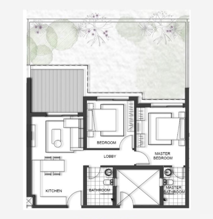 Floor plan for chalet at Jefaira