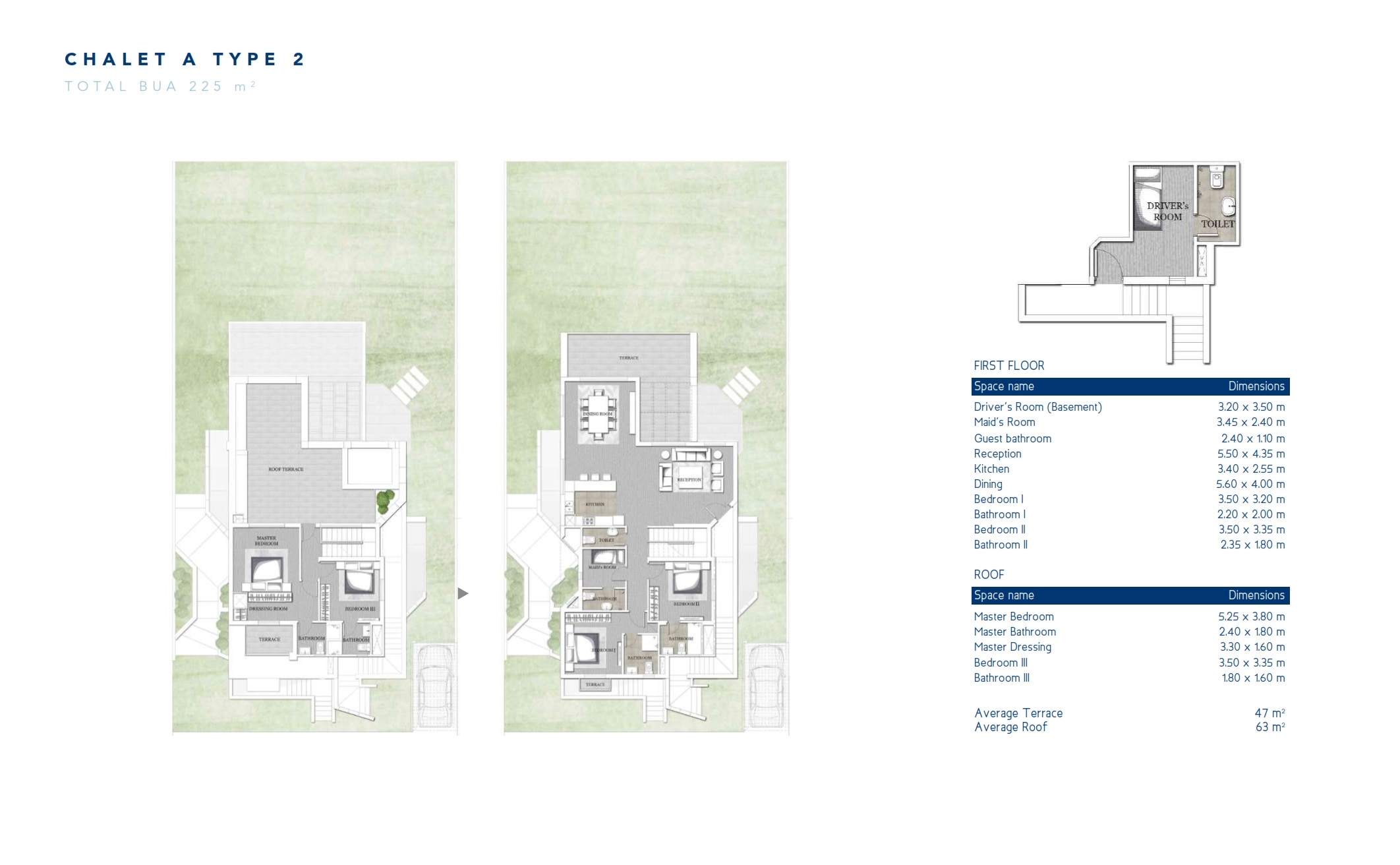 Floor plan for chalet at Jefaira