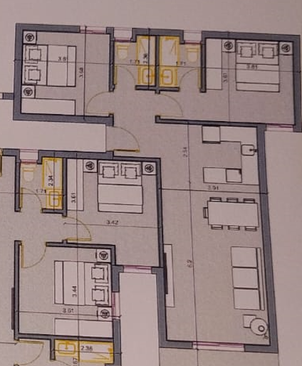 Floor plan for chalet at Salt