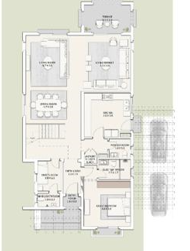 Floor plan for villa at Uptown Cairo