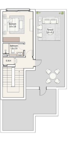 Floor plan for townhouse at Uptown Cairo