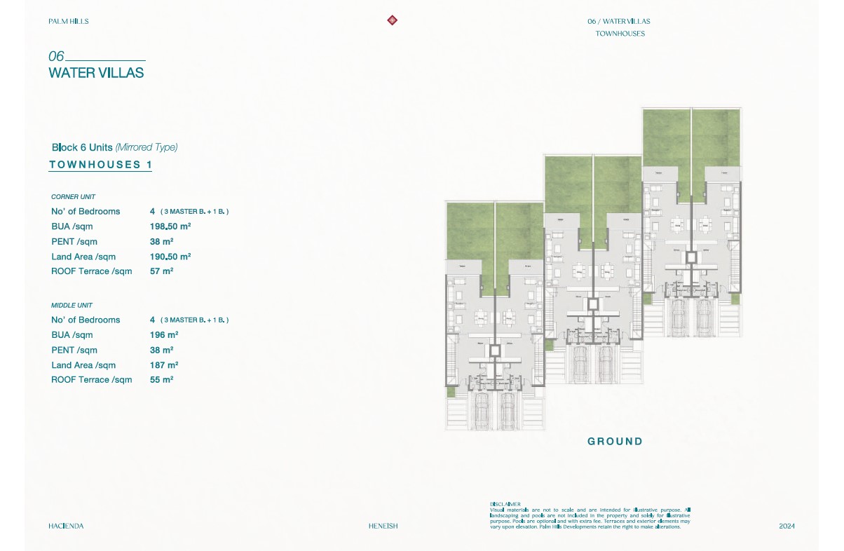 Floor plan for townhouse at Hacienda Heneish