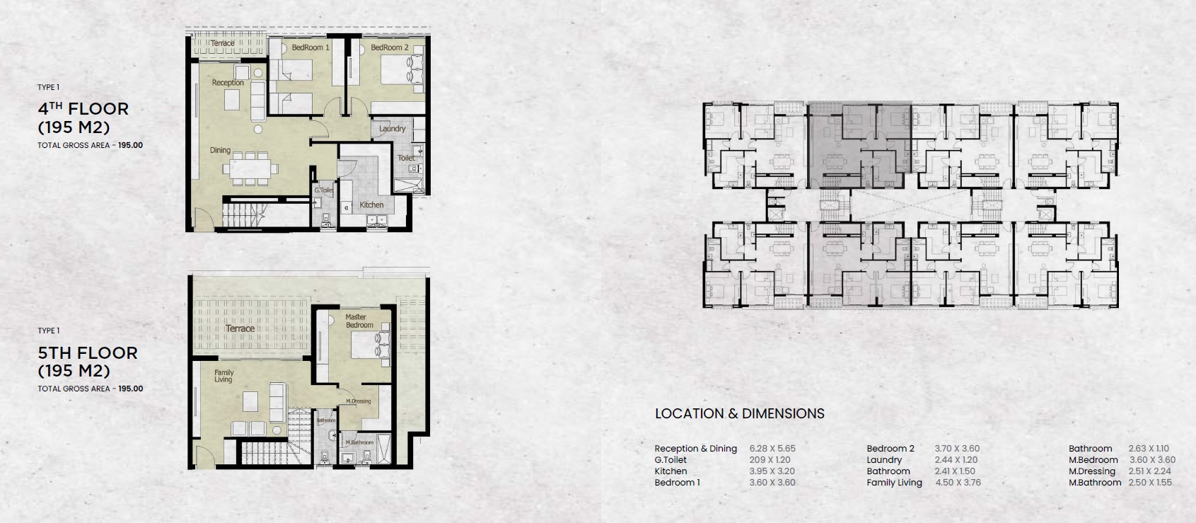 Floor plan for duplex at Azad Views