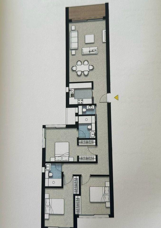 Floor plan for apartment at ZED East