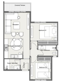 Floor plan for chalet at Summer