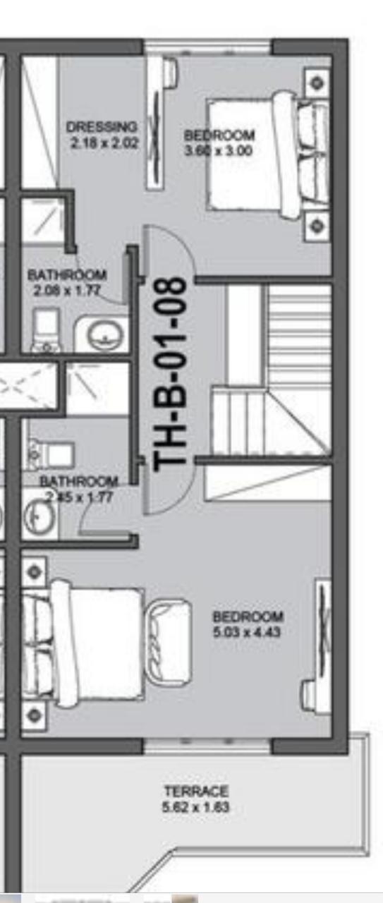 Floor plan for townhouse at Direction White