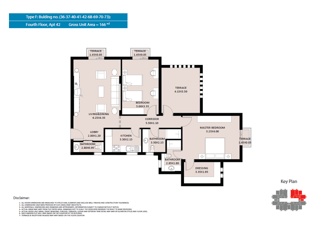 Floor plan for apartment at El Fustat