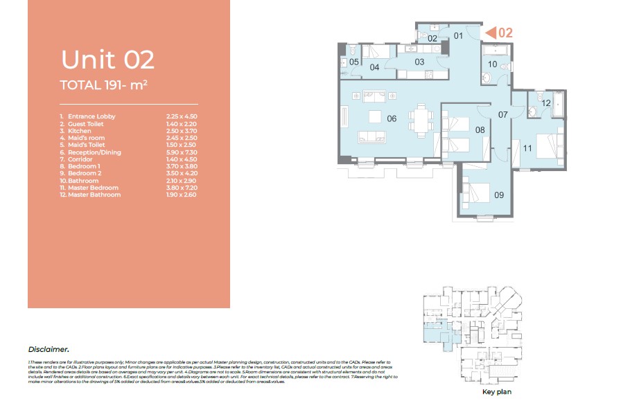 Floor plan for apartment at Il Latini City Edge