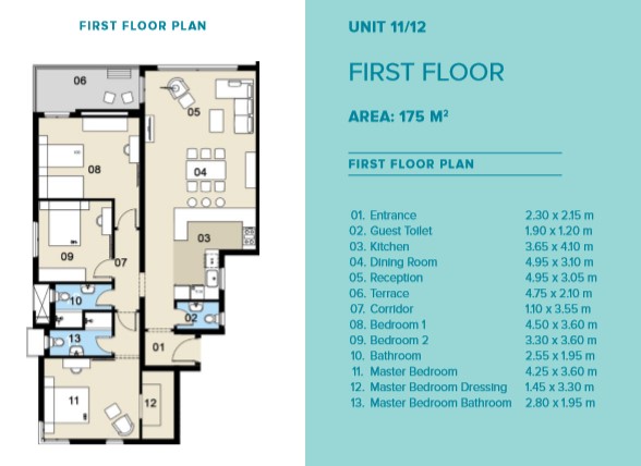 Floor plan for chalet at Mazarine