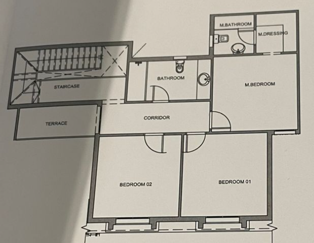 Floor plan for duplex at Mountain View 1.1