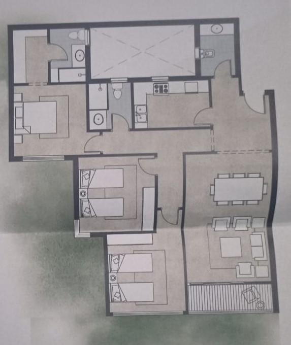 Floor plan for apartment at De Joya 2
