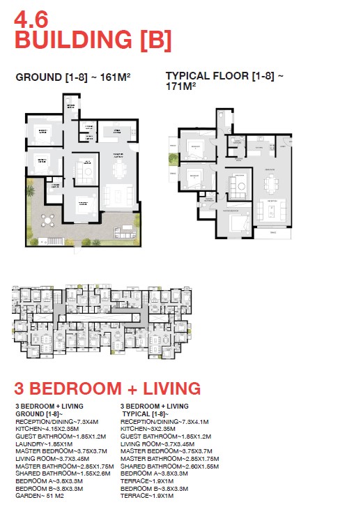 Floor plan for apartment at Notion