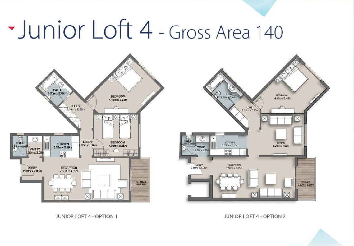 Floor plan for apartment at The Loft