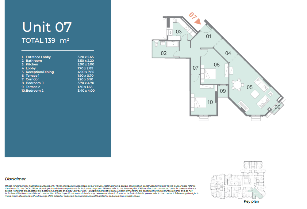 Floor plan for apartment at Il Latini City Edge