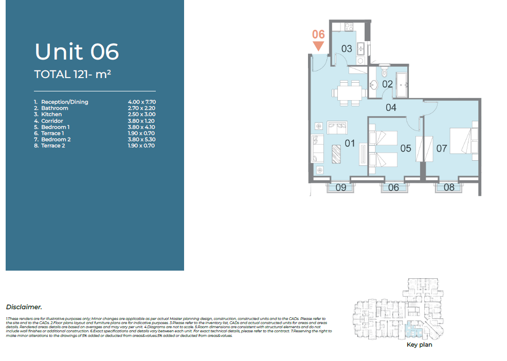 Floor plan for apartment at Il Latini City Edge