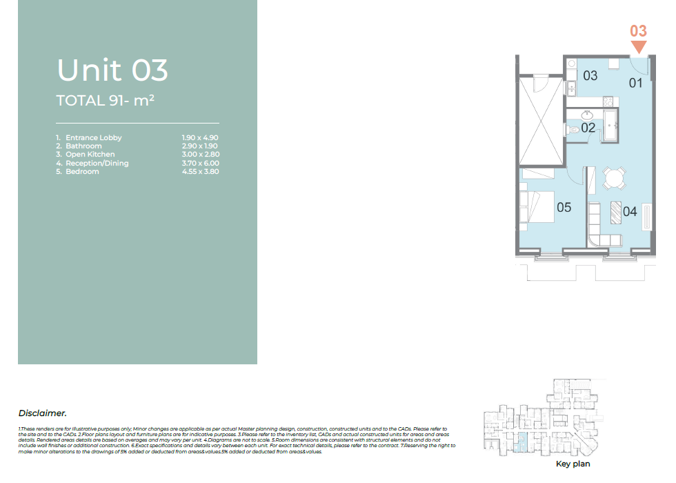 Floor plan for apartment at Il Latini City Edge