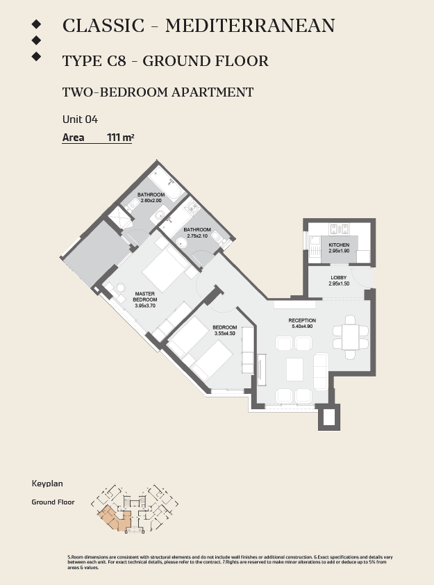 Floor plan for apartment at Al Maqsad Residences