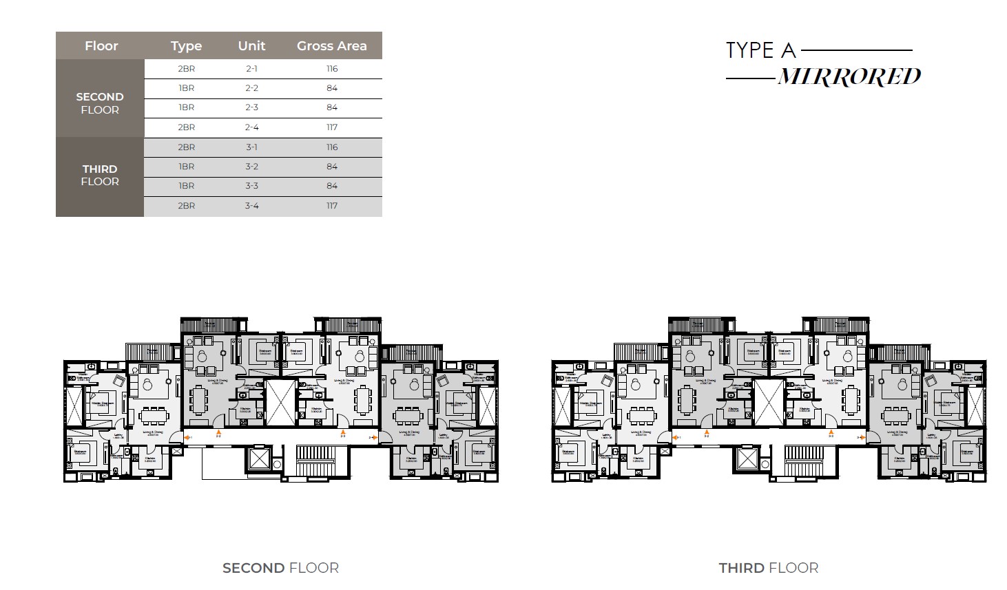 Floor plan for penthouse at O West Orascom