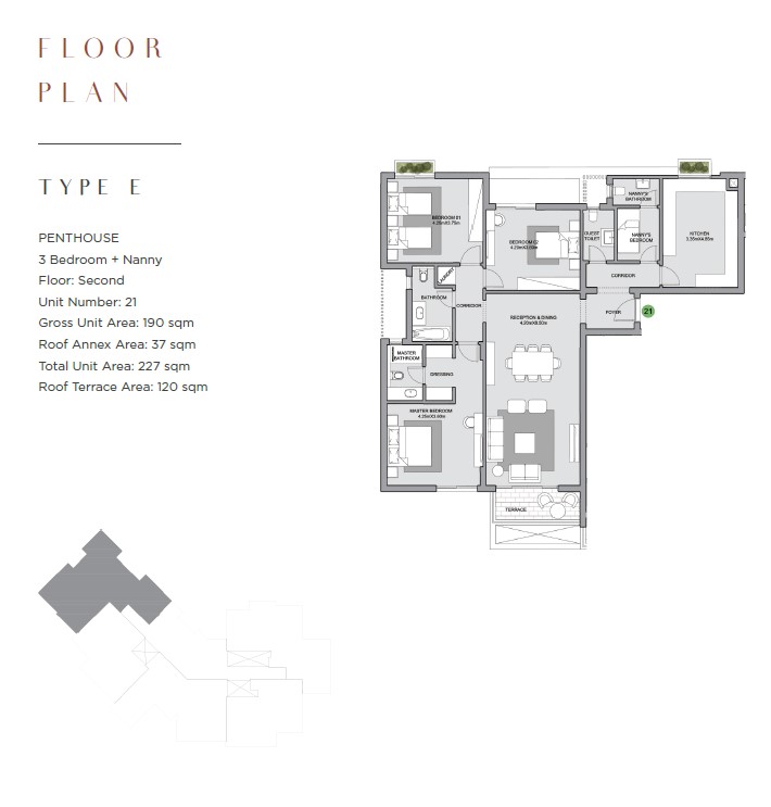 Floor plan for apartment at The Estates Residence
