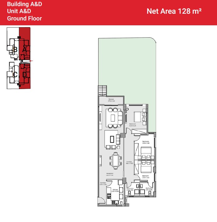 Floor plan for apartment at Capital Heights 2