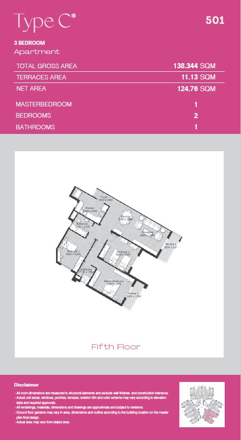 Floor plan for penthouse at Ashgar City