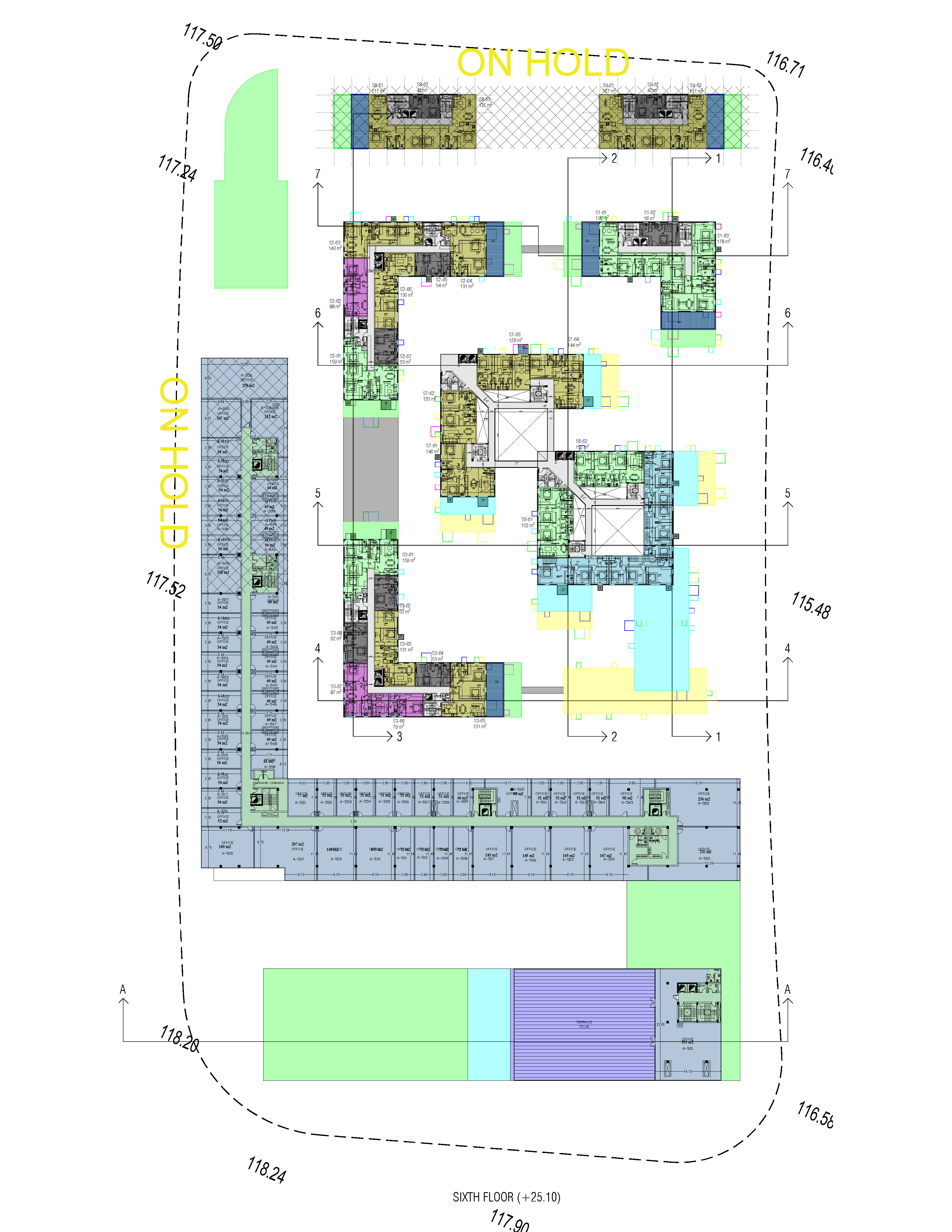 Floor plan for duplex at Sky Ramp