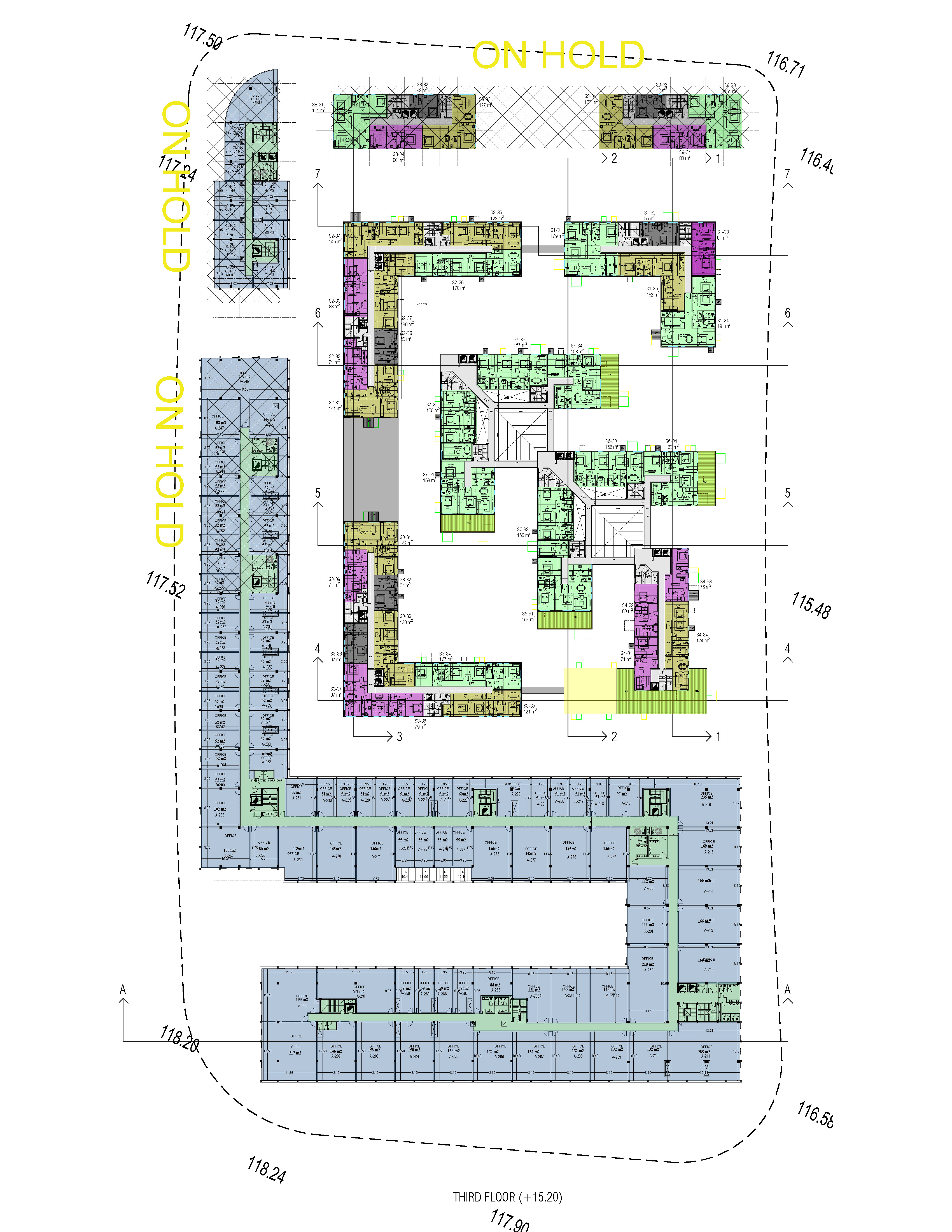 Floor plan for apartment at Sky Ramp