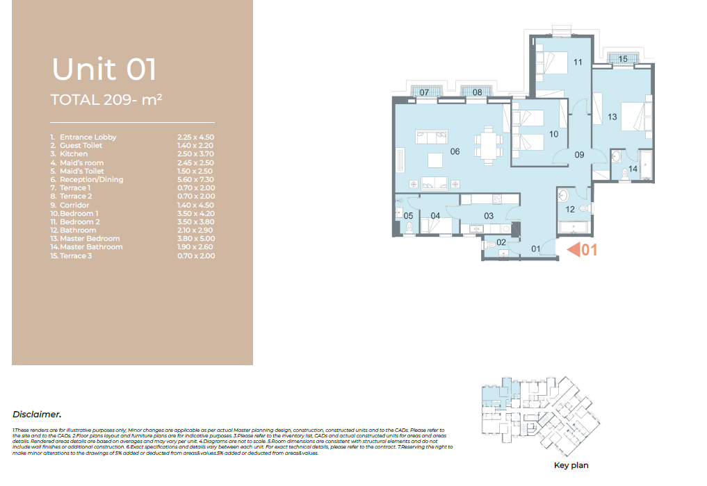 Floor plan for apartment at Il Latini City Edge