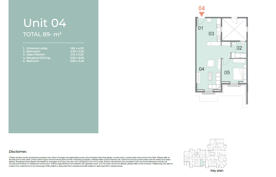 Floor plan for apartment at Il Latini City Edge