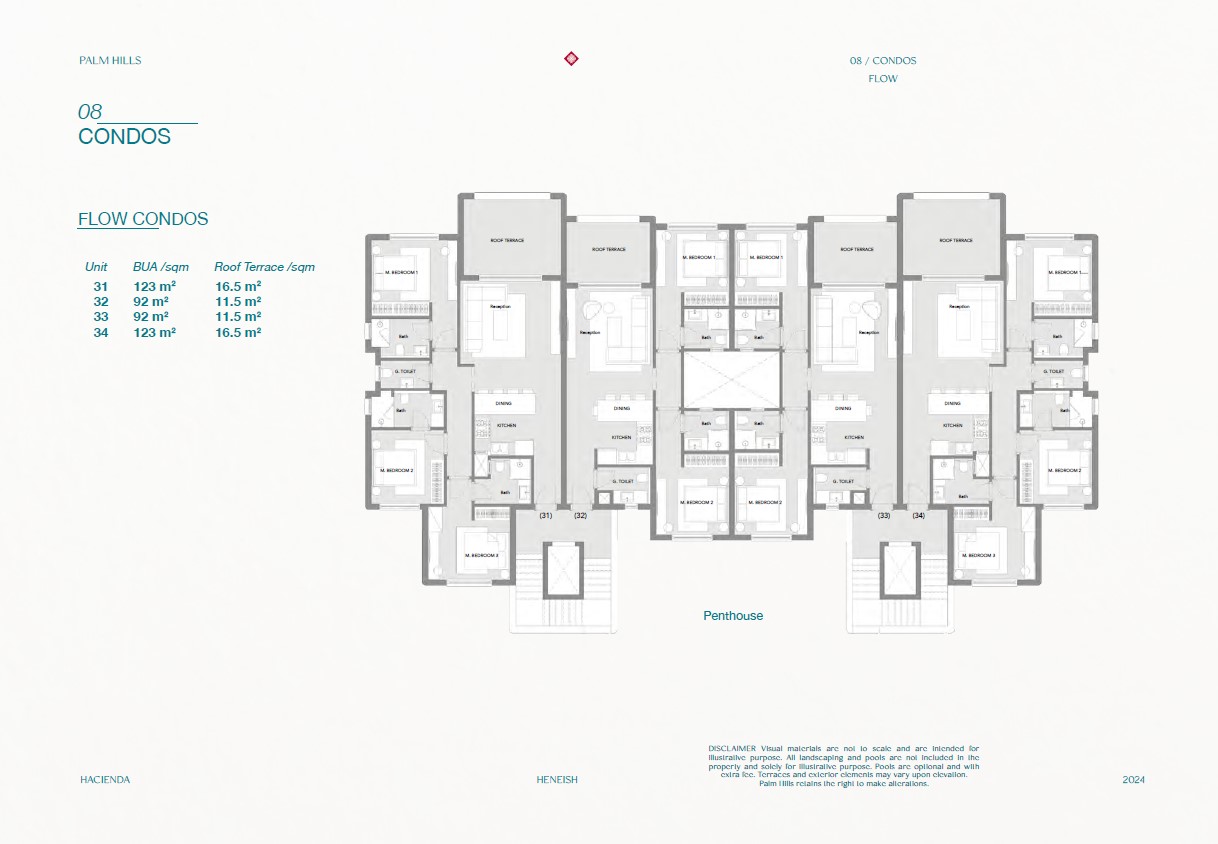 Floor plan for chalet at Hacienda Heneish