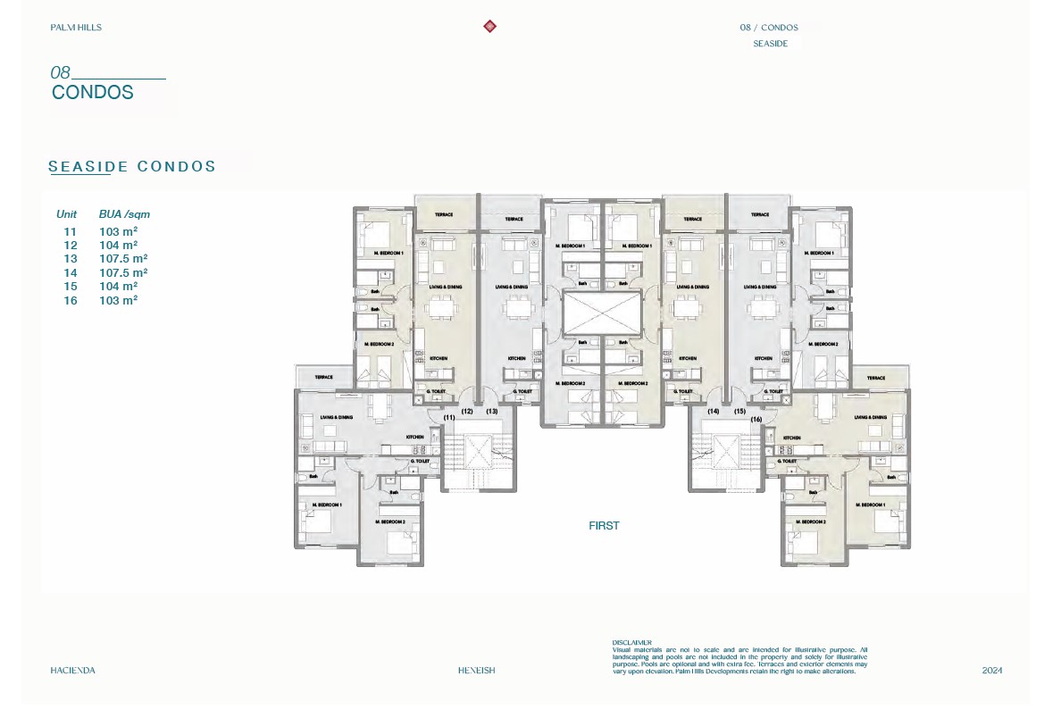 Floor plan for chalet at Hacienda Heneish