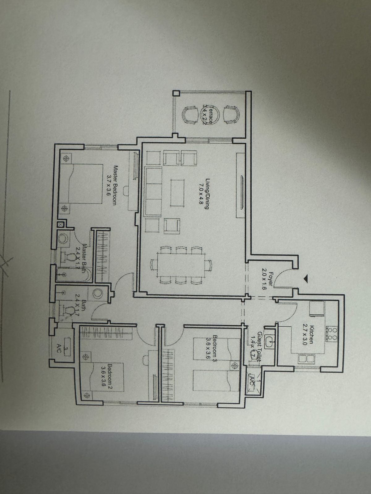 Floor plan for apartment at DISTRICT 5