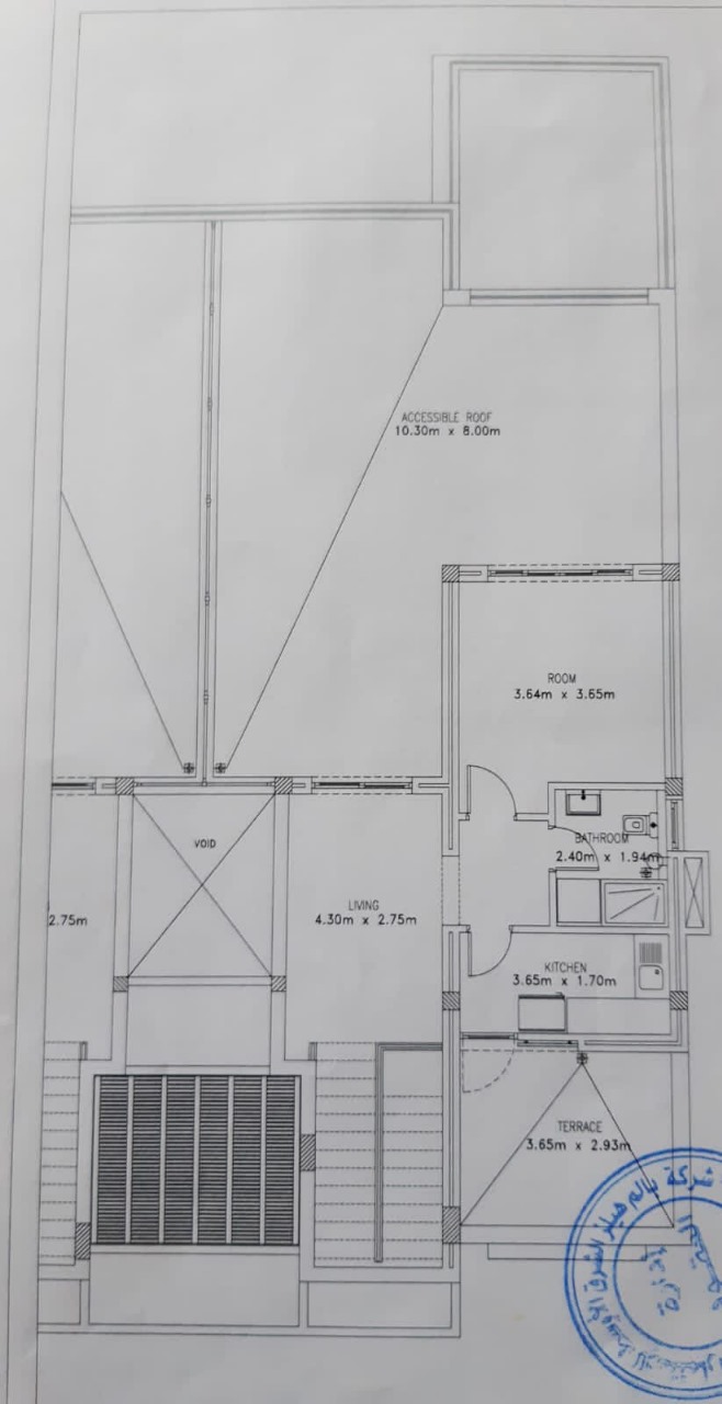 Floor plan for chalet at Hacienda Bay