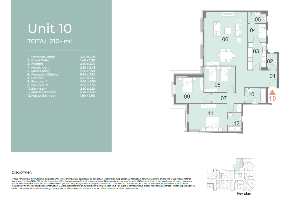 Floor plan for apartment at Il Latini City Edge