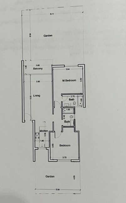 Floor plan for chalet at Cali Coast Ras El Hekma