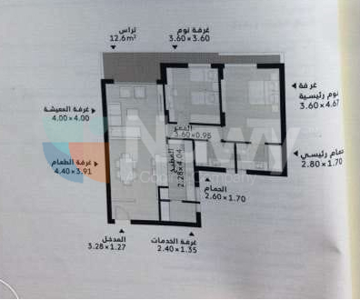 Floor plan for apartment at Al Burouj