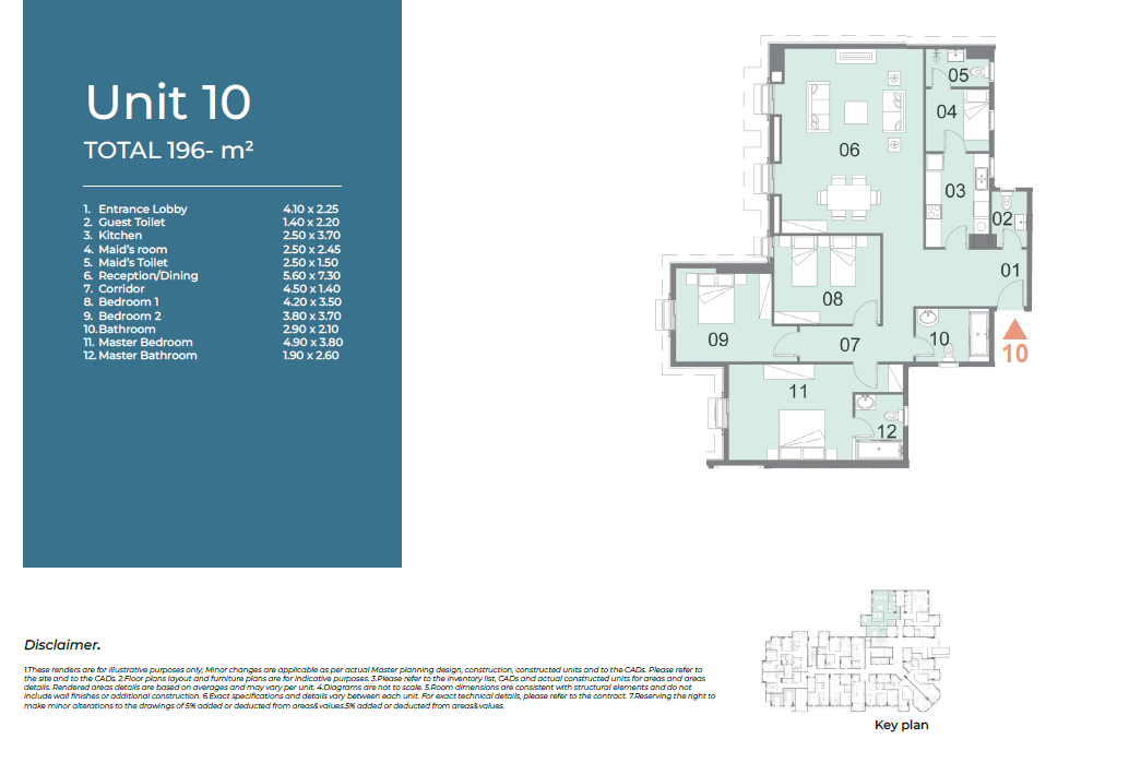 Floor plan for apartment at Il Latini City Edge