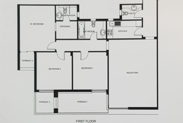 Floor plan for apartment at Mountain View ICity New Cairo