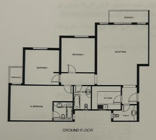 Floor plan for apartment at Mountain View ICity New Cairo