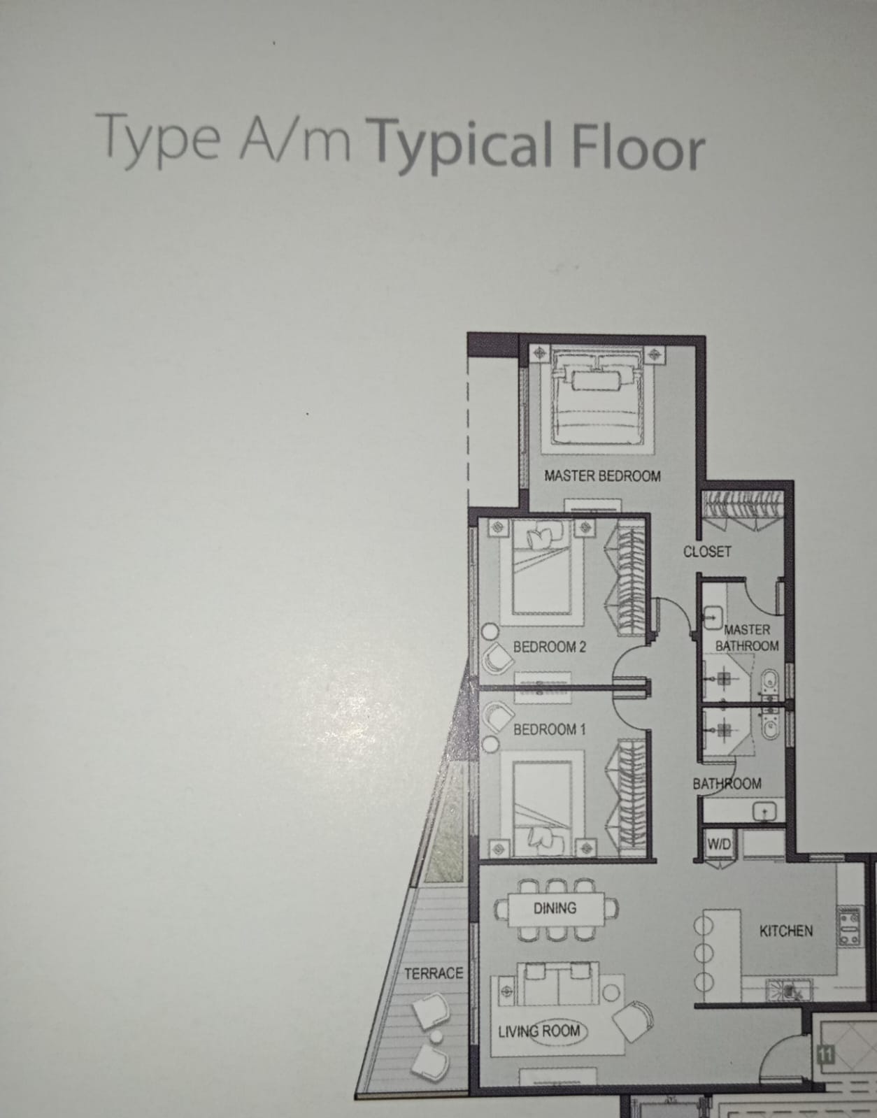 Floor plan for apartment at Privado