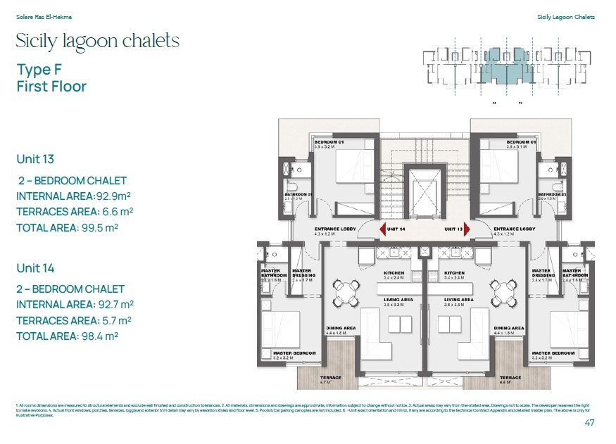 Floor plan for chalet at Solare